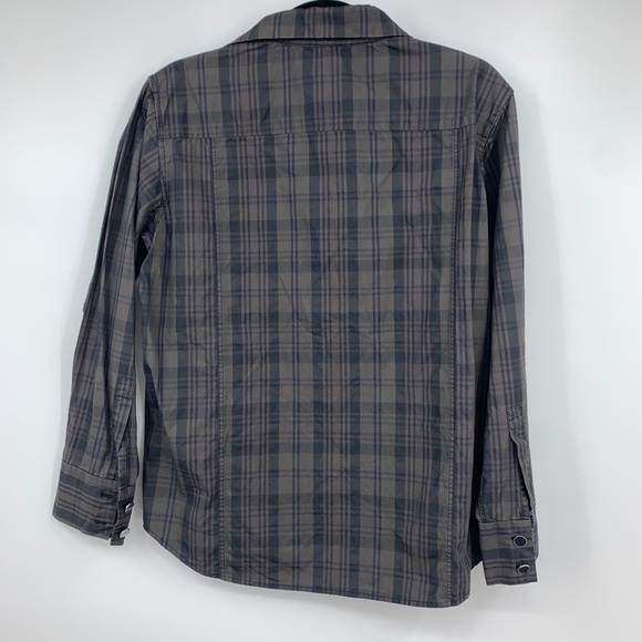 Mischen womens Large blouse button front plaid - Picture 6 of 6